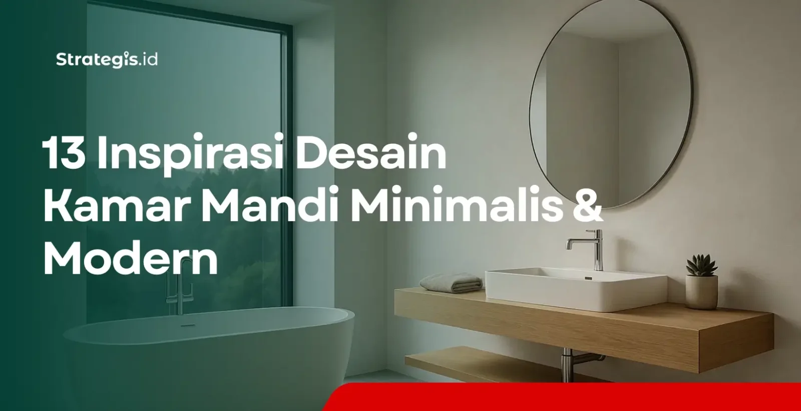 Desain Kamar Mandi Minimalis & Modern