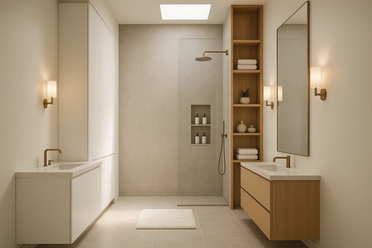 Desain Kamar Mandi dengan Pemanfaatan Ruang Vertikal